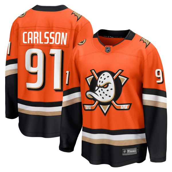 anaheim ducks fanatics branded home breakaway jersey – orange – leo carlsson – mens – Toronto Maple Leafs Jerseys and Headwear Collection