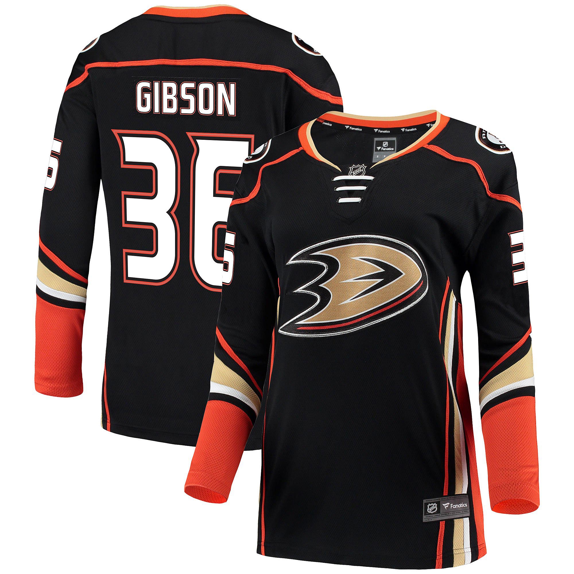 anaheim ducks fanatics home breakaway jersey – john gibson – womens – Toronto Maple Leafs Jerseys and Headwear Collection
