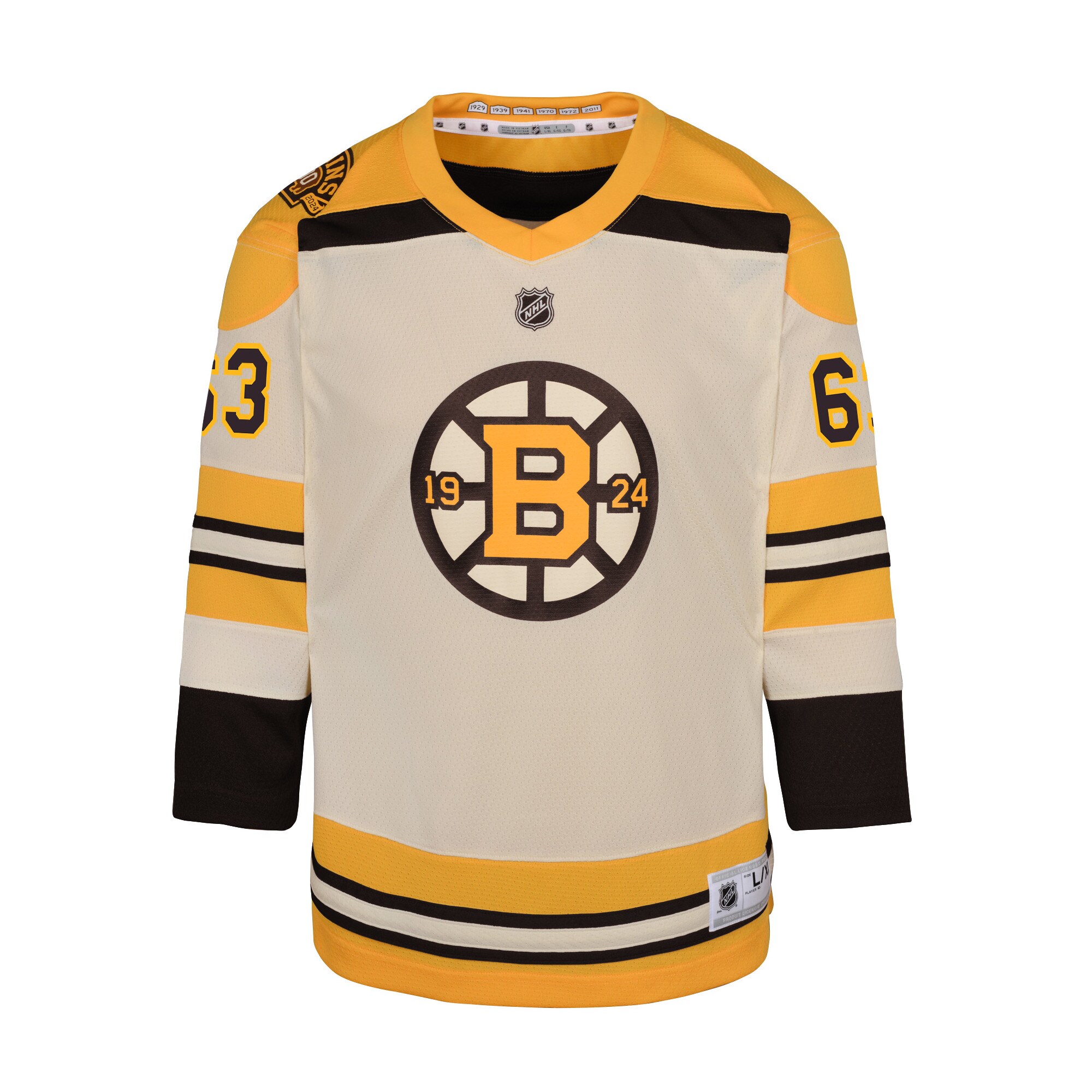 boston bruins 100th anniversary replica alternate breakaway jersey – cream – brad marchand – youth – Toronto Maple Leafs Jerseys and Headwear Collection