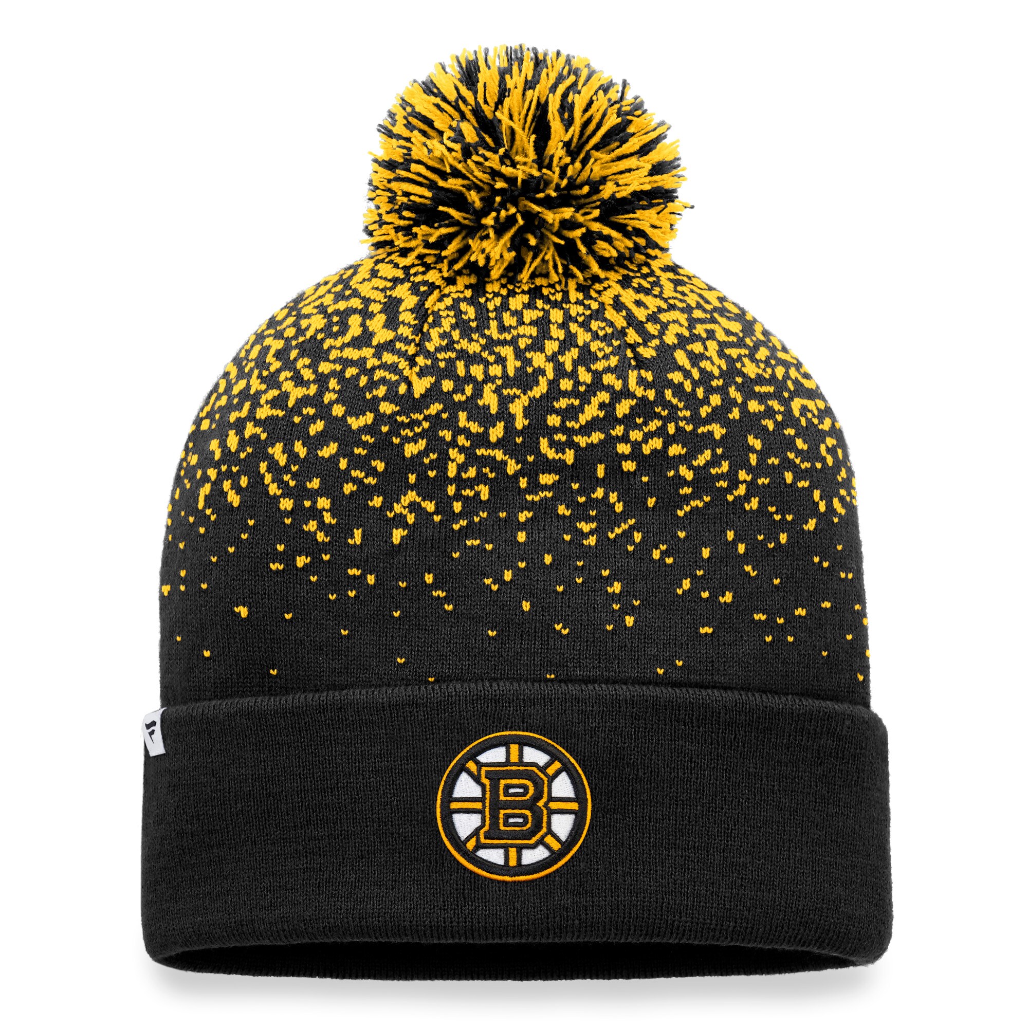 boston bruins iconic gradiant beanie cuff with pom – Toronto Maple Leafs Jerseys and Headwear Collection