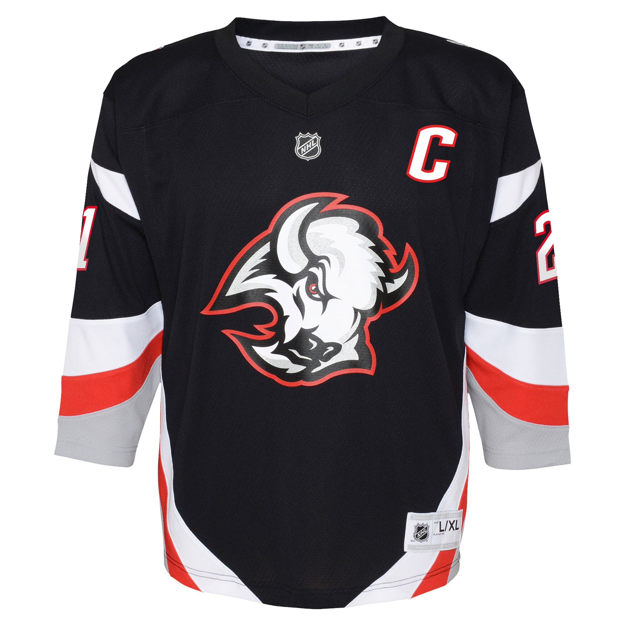 buffalo sabres alternate replica jersey – black – kyle okposo – youth – Toronto Maple Leafs Jerseys and Headwear Collection