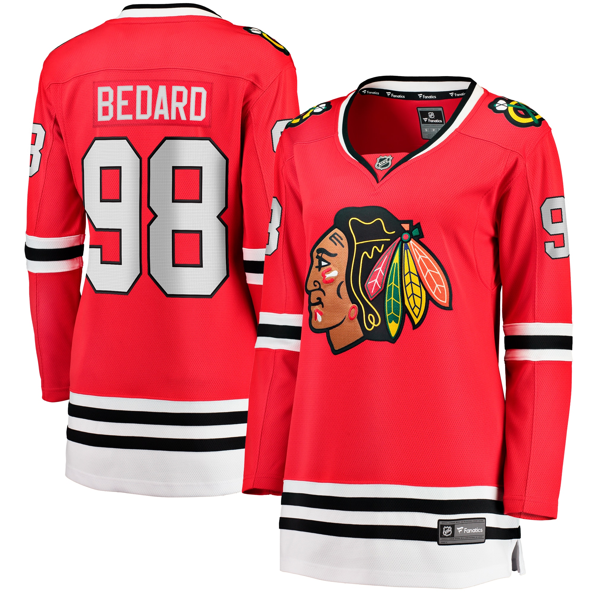 chicago blackhawks fanatics home breakaway jersey – red – connor bedard – womens – Toronto Maple Leafs Jerseys and Headwear Collection