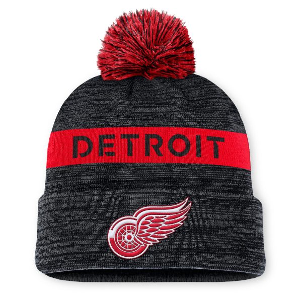 detroit red wings authentic pro rink beanie cuff with pom – Toronto Maple Leafs Jerseys and Headwear Collection