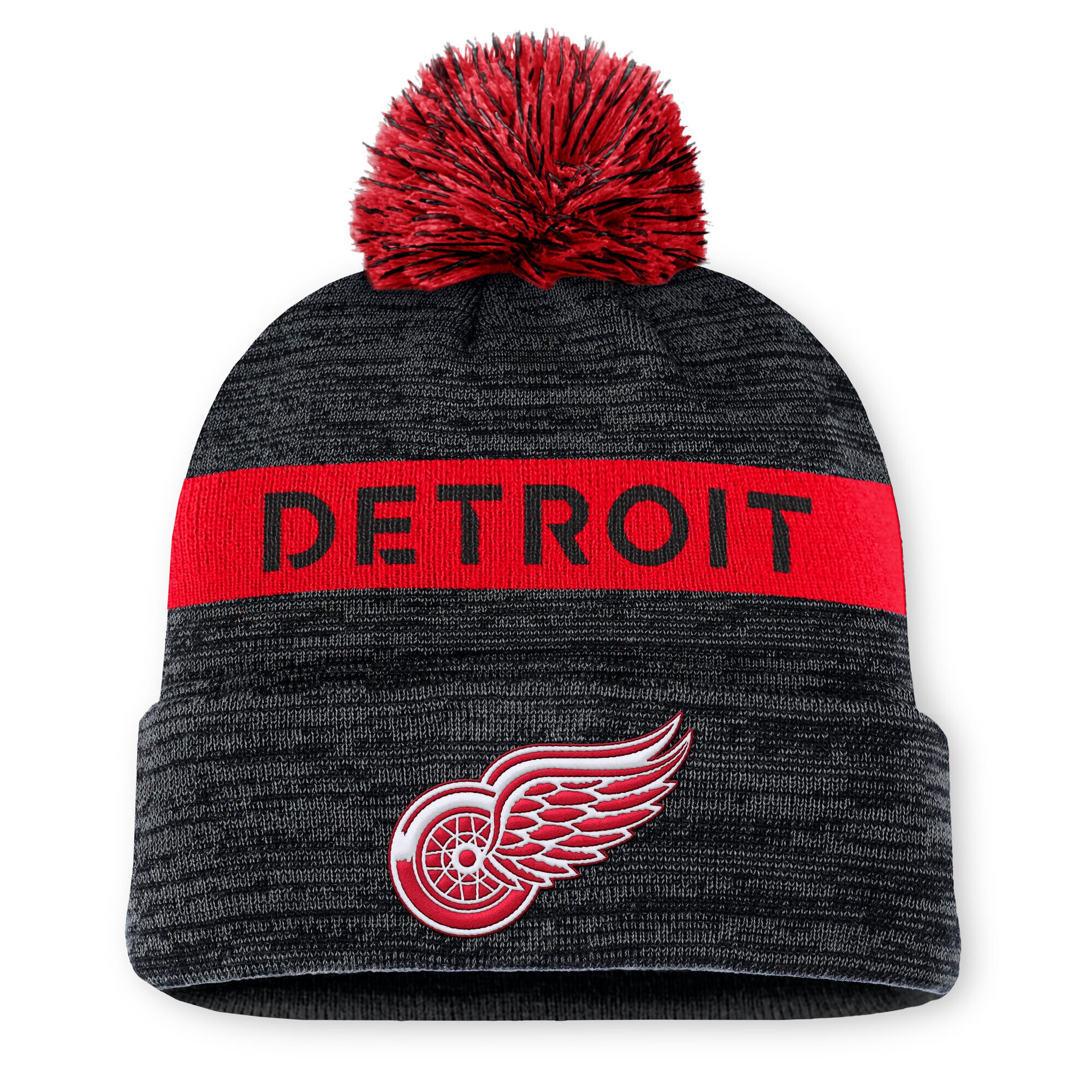 detroit red wings authentic pro rink beanie cuff with pom – Toronto Maple Leafs Jerseys and Headwear Collection