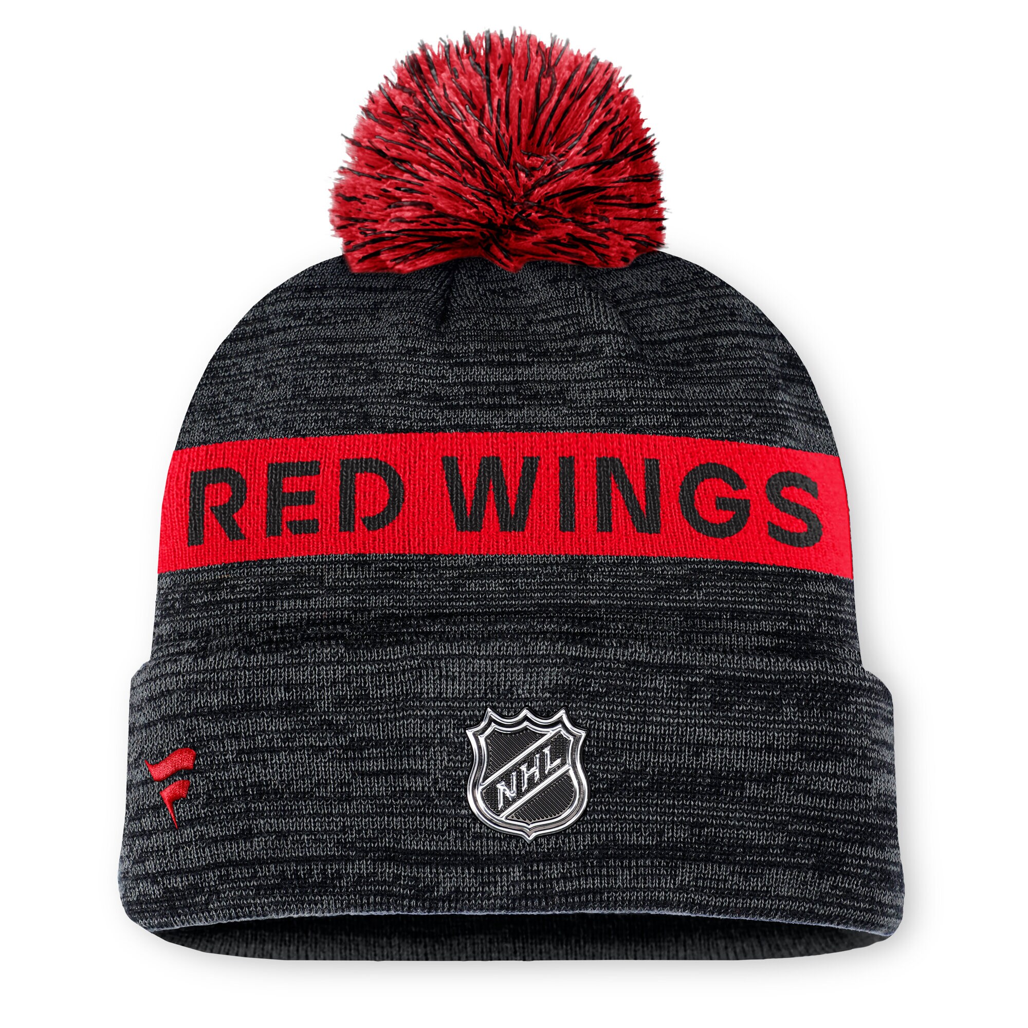 detroit red wings authentic pro rink beanie cuff with pom – Toronto Maple Leafs Jerseys and Headwear Collection