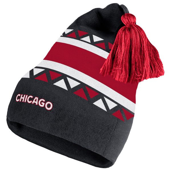 men8217s adidas black chicago blackhawks reverse retro 2.0 pom cuffed knit hat – Toronto Maple Leafs Jerseys and Headwear Collection