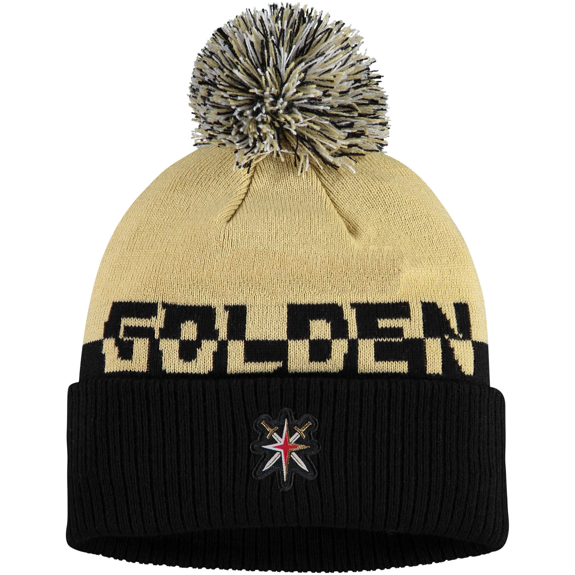 men8217s adidas goldblack vegas golden knights cold.rdy cuffed knit hat with pom – Toronto Maple Leafs Jerseys and Headwear Collection