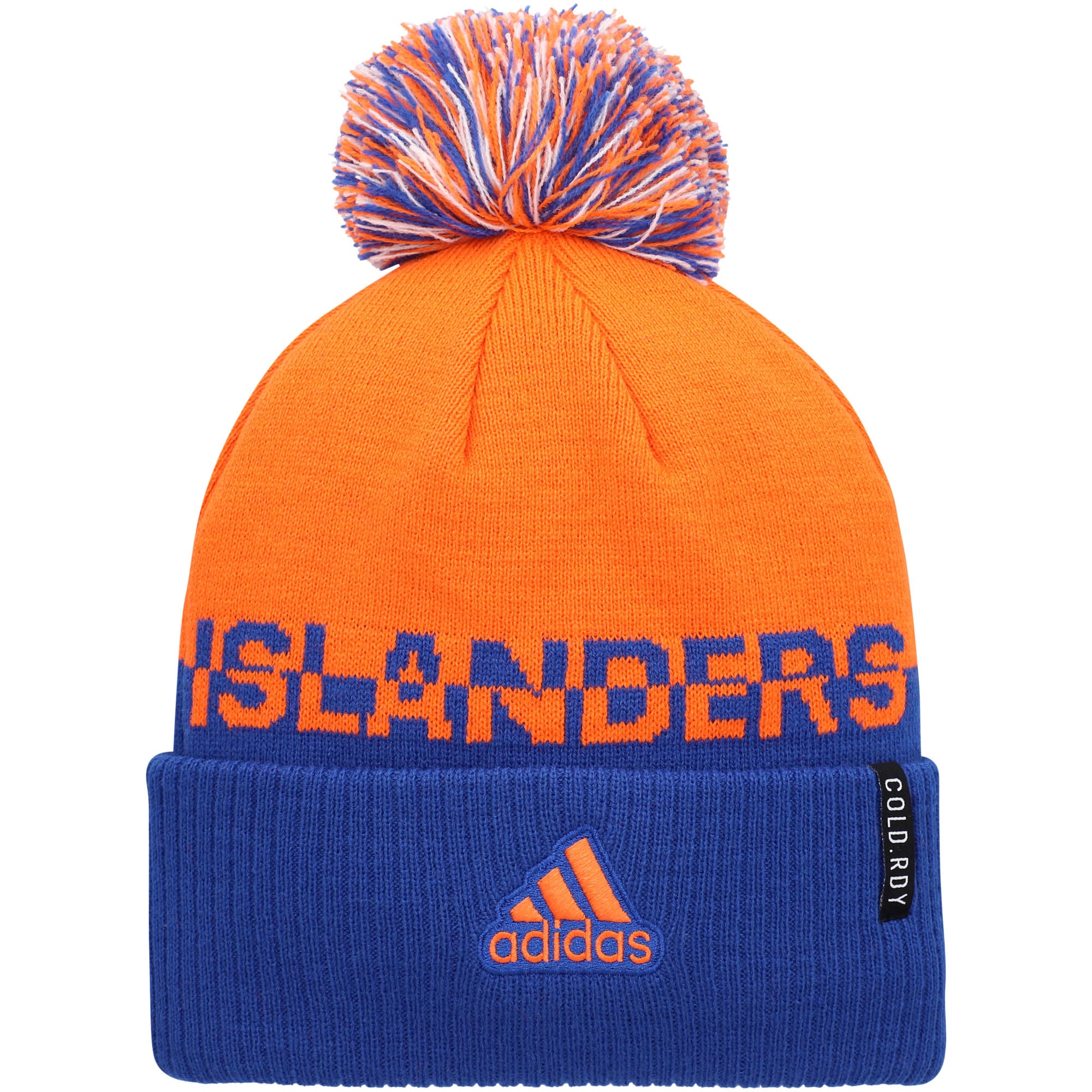 men8217s adidas orangeroyal new york islanders cold.rdy cuffed knit hat with pom – Toronto Maple Leafs Jerseys and Headwear Collection
