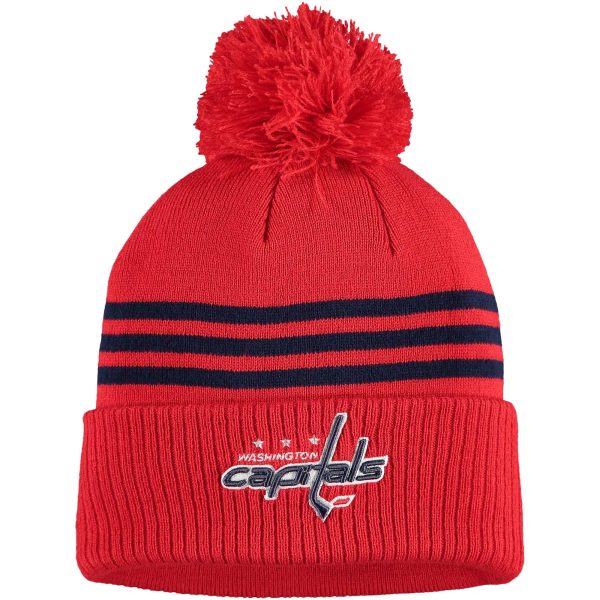 men8217s adidas red washington capitals locker room three stripe cuffed knit hat with pom – Toronto Maple Leafs Jerseys and Headwear Collection