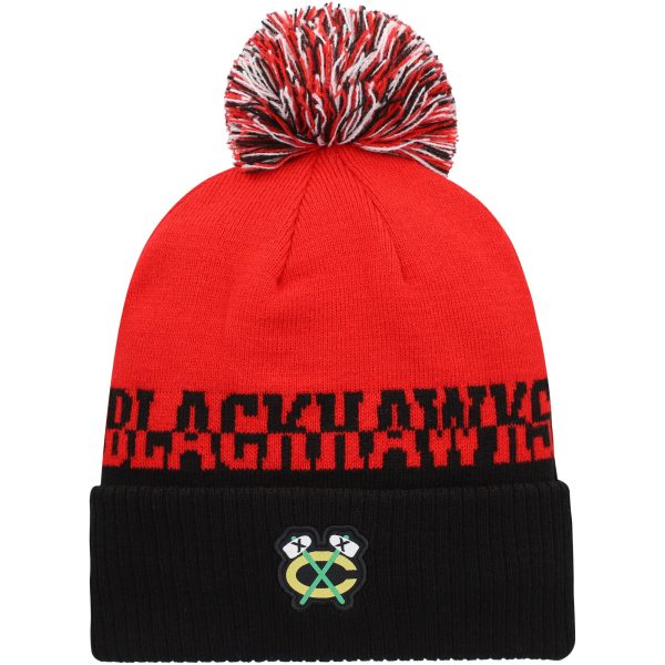men8217s adidas redblack chicago blackhawks cold.rdy cuffed knit hat with pom – Toronto Maple Leafs Jerseys and Headwear Collection