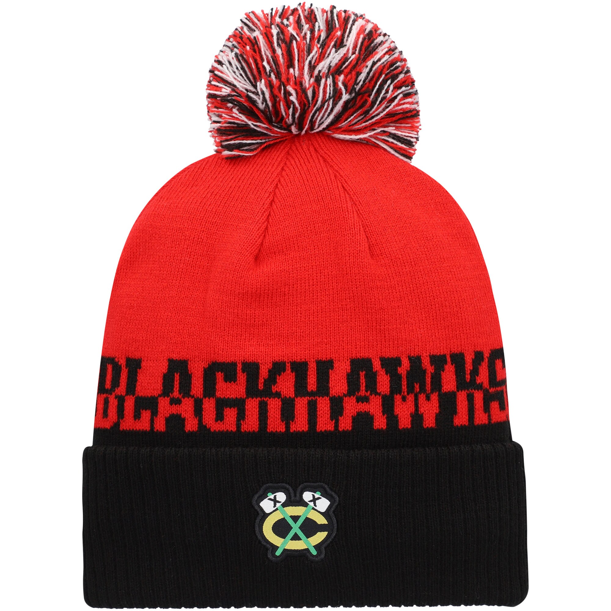 men8217s adidas redblack chicago blackhawks cold.rdy cuffed knit hat with pom – Toronto Maple Leafs Jerseys and Headwear Collection