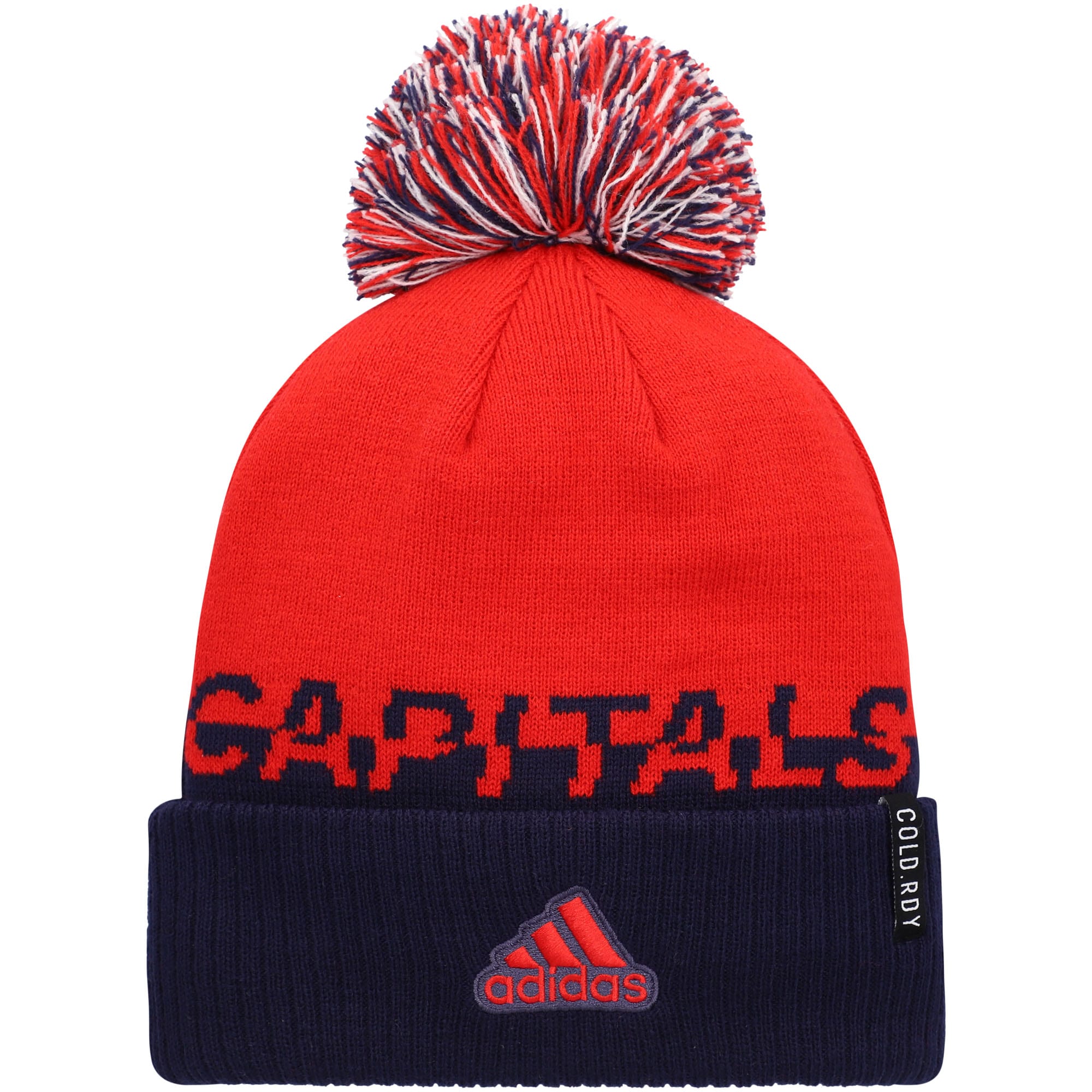 men8217s adidas rednavy washington capitals cold.rdy cuffed knit hat with pom – Toronto Maple Leafs Jerseys and Headwear Collection