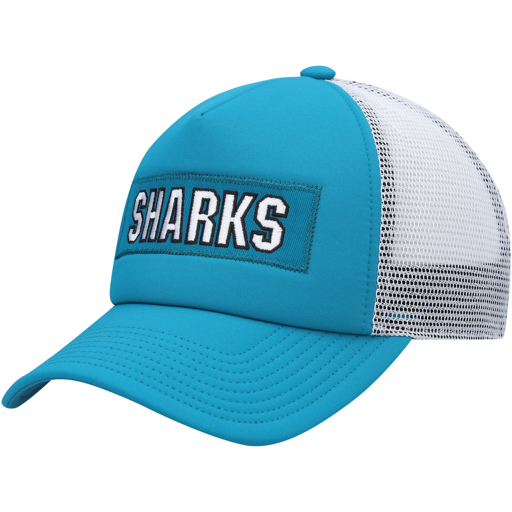 men8217s adidas tealwhite san jose sharks team plate trucker snapback hat – Toronto Maple Leafs Jerseys and Headwear Collection