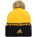 men8217s adidas yellowblack pittsburgh penguins cold.rdy cuffed knit hat with pom – Toronto Maple Leafs Jerseys and Headwear Collection