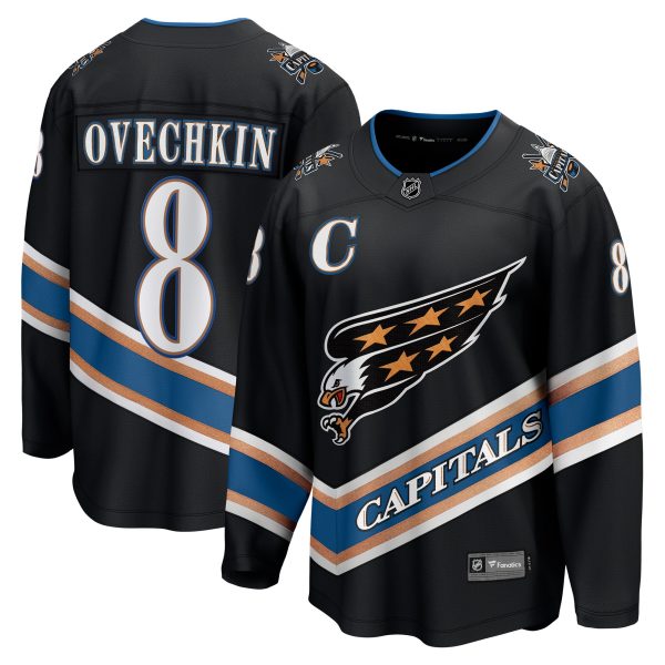 men8217s fanatics alexander ovechkin black washington capitals alternate 50th anniversary premier breakaway player jersey – Toronto Maple Leafs Jerseys and Headwear Collection