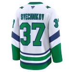 men8217s fanatics andrei svechnikov white carolina hurricanes throwback premium jersey – Toronto Maple Leafs Jerseys and Headwear Collection