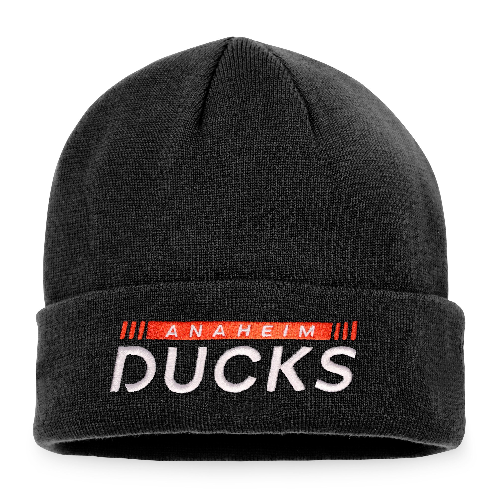 men8217s fanatics black anaheim ducks authentic pro rink cuffed knit hat – Toronto Maple Leafs Jerseys and Headwear Collection