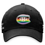 men8217s fanatics black montreal canadiens team logo pride adjustable hat – Toronto Maple Leafs Jerseys and Headwear Collection