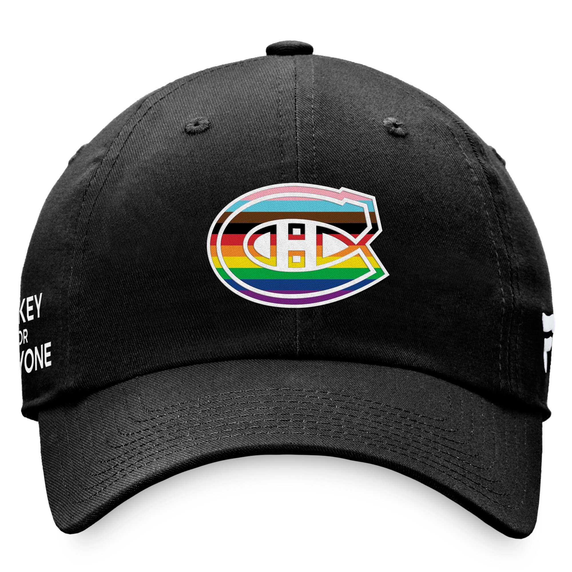 men8217s fanatics black montreal canadiens team logo pride adjustable hat – Toronto Maple Leafs Jerseys and Headwear Collection