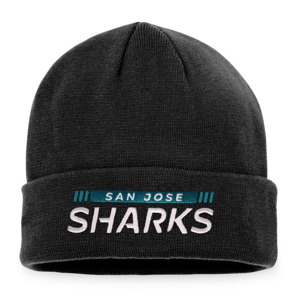 men8217s fanatics black san jose sharks authentic pro rink cuffed knit hat – Toronto Maple Leafs Jerseys and Headwear Collection