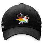 men8217s fanatics black san jose sharks team logo pride adjustable hat – Toronto Maple Leafs Jerseys and Headwear Collection