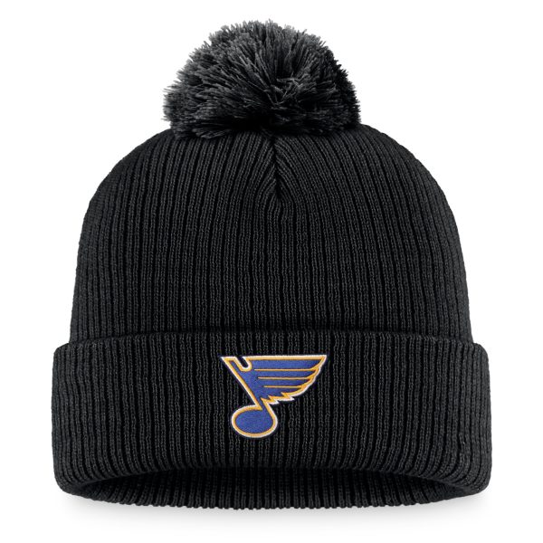 men8217s fanatics black st. louis blues cuffed knit hat with pom – Toronto Maple Leafs Jerseys and Headwear Collection