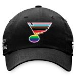 men8217s fanatics black st. louis blues team logo pride adjustable hat – Toronto Maple Leafs Jerseys and Headwear Collection