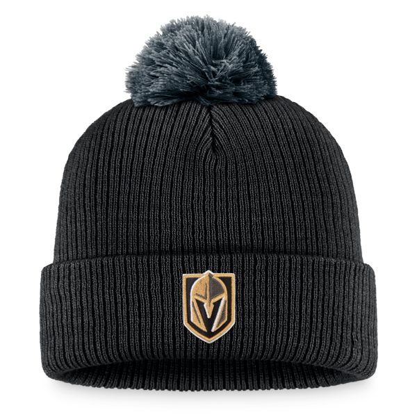 men8217s fanatics black vegas golden knights team cuffed knit hat with pom – Toronto Maple Leafs Jerseys and Headwear Collection