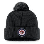 men8217s fanatics black winnipeg jets core primary logo cuffed knit hat with pom – Toronto Maple Leafs Jerseys and Headwear Collection