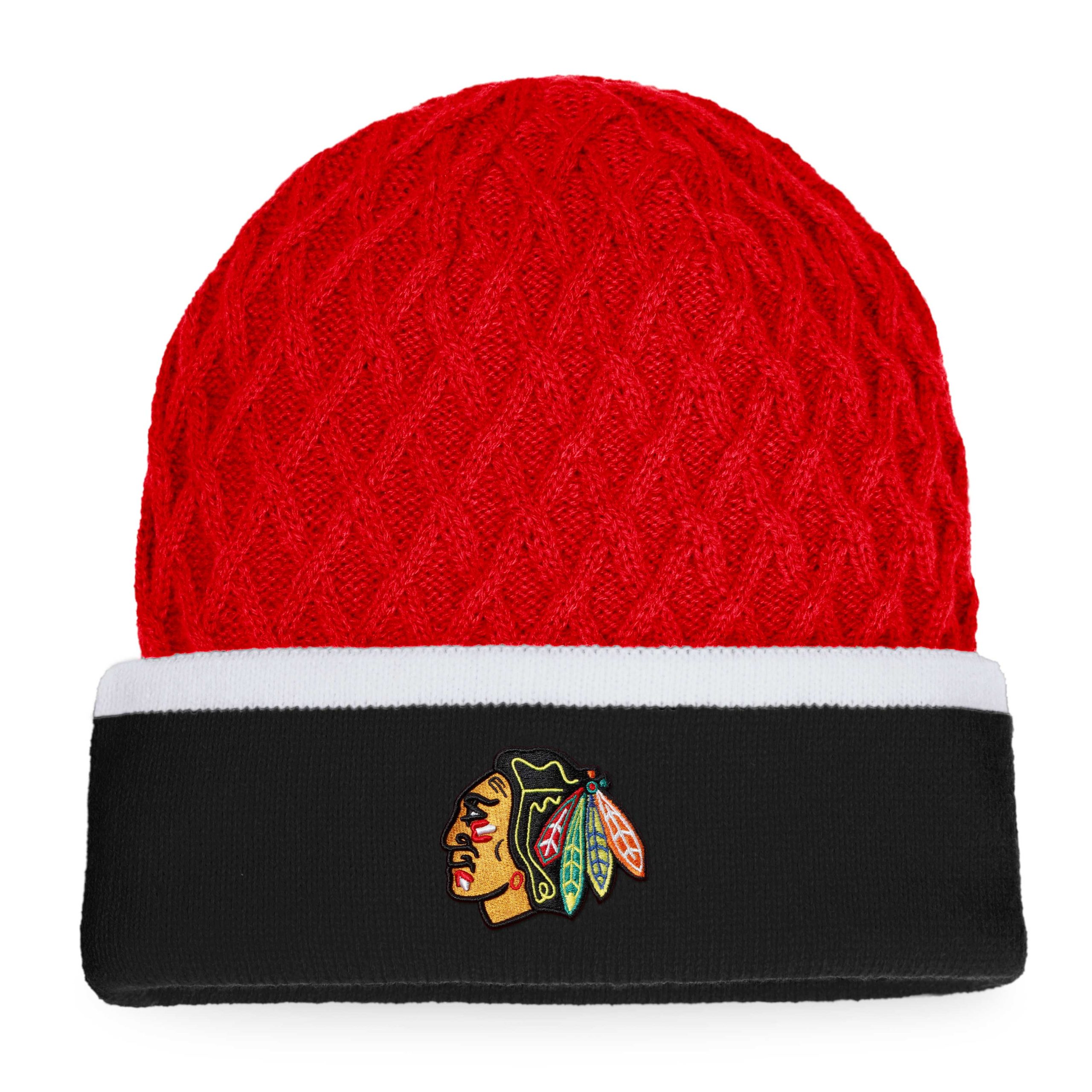 men8217s fanatics blackred chicago blackhawks iconic striped cuffed knit hat – Toronto Maple Leafs Jerseys and Headwear Collection