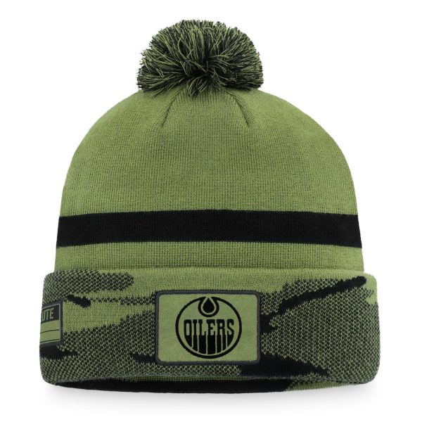 men8217s fanatics camo edmonton oilers military appreciation cuffed knit hat with pom – Toronto Maple Leafs Jerseys and Headwear Collection