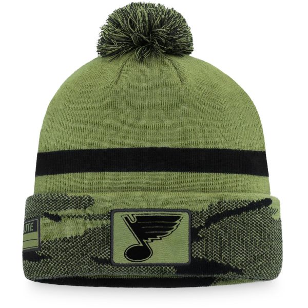 men8217s fanatics camo st. louis blues military appreciation cuffed knit hat with pom – Toronto Maple Leafs Jerseys and Headwear Collection