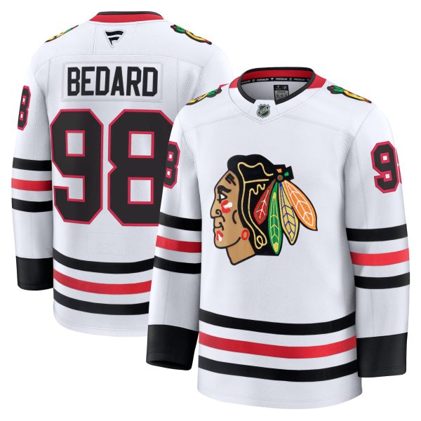 men8217s fanatics connor bedard white chicago blackhawks away premium jersey – Toronto Maple Leafs Jerseys and Headwear Collection
