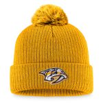 men8217s fanatics gold nashville predators core primary logo cuffed knit hat with pom – Toronto Maple Leafs Jerseys and Headwear Collection