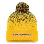 men8217s fanatics gold nashville predators iconic gradient cuffed knit hat with pom – Toronto Maple Leafs Jerseys and Headwear Collection