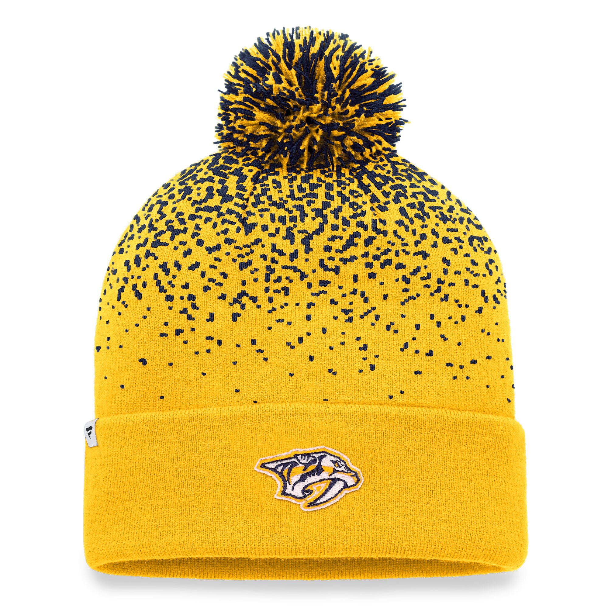 men8217s fanatics gold nashville predators iconic gradient cuffed knit hat with pom – Toronto Maple Leafs Jerseys and Headwear Collection