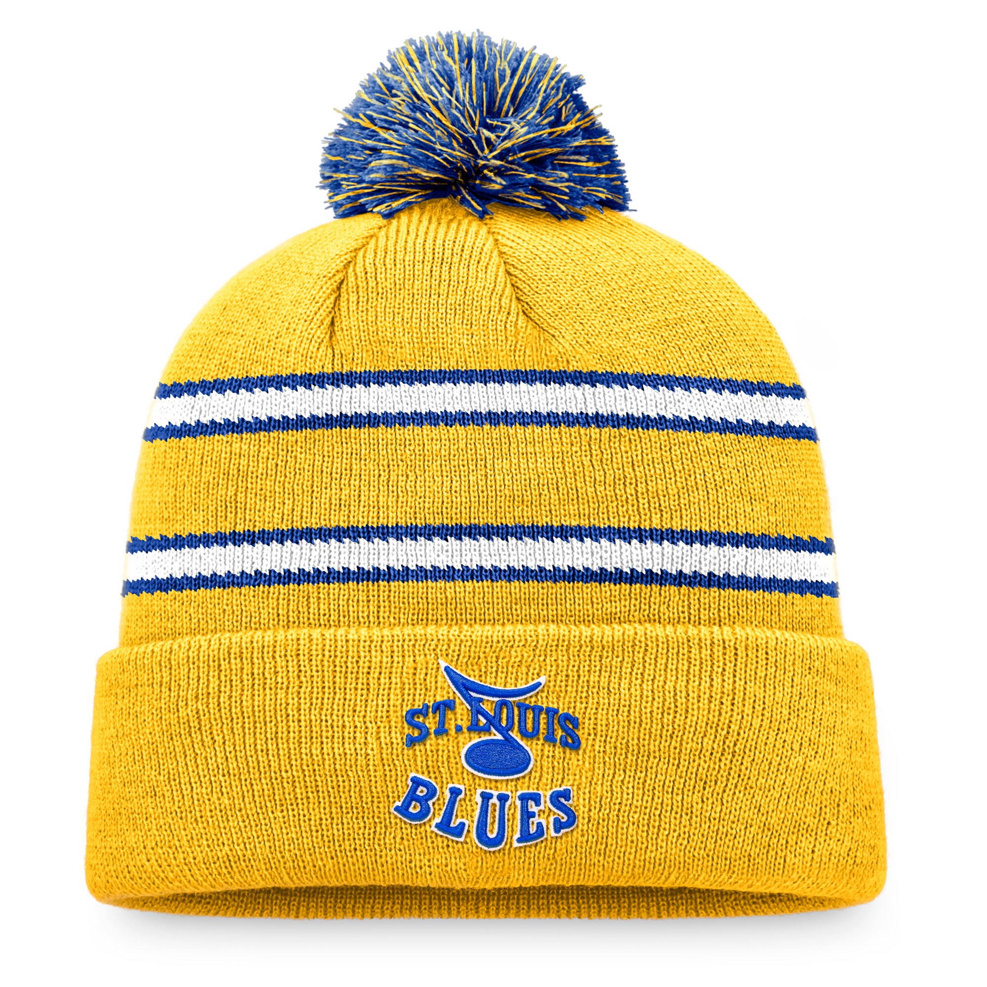 men8217s fanatics gold st. louis blues cuffed knit hat with pom – Toronto Maple Leafs Jerseys and Headwear Collection