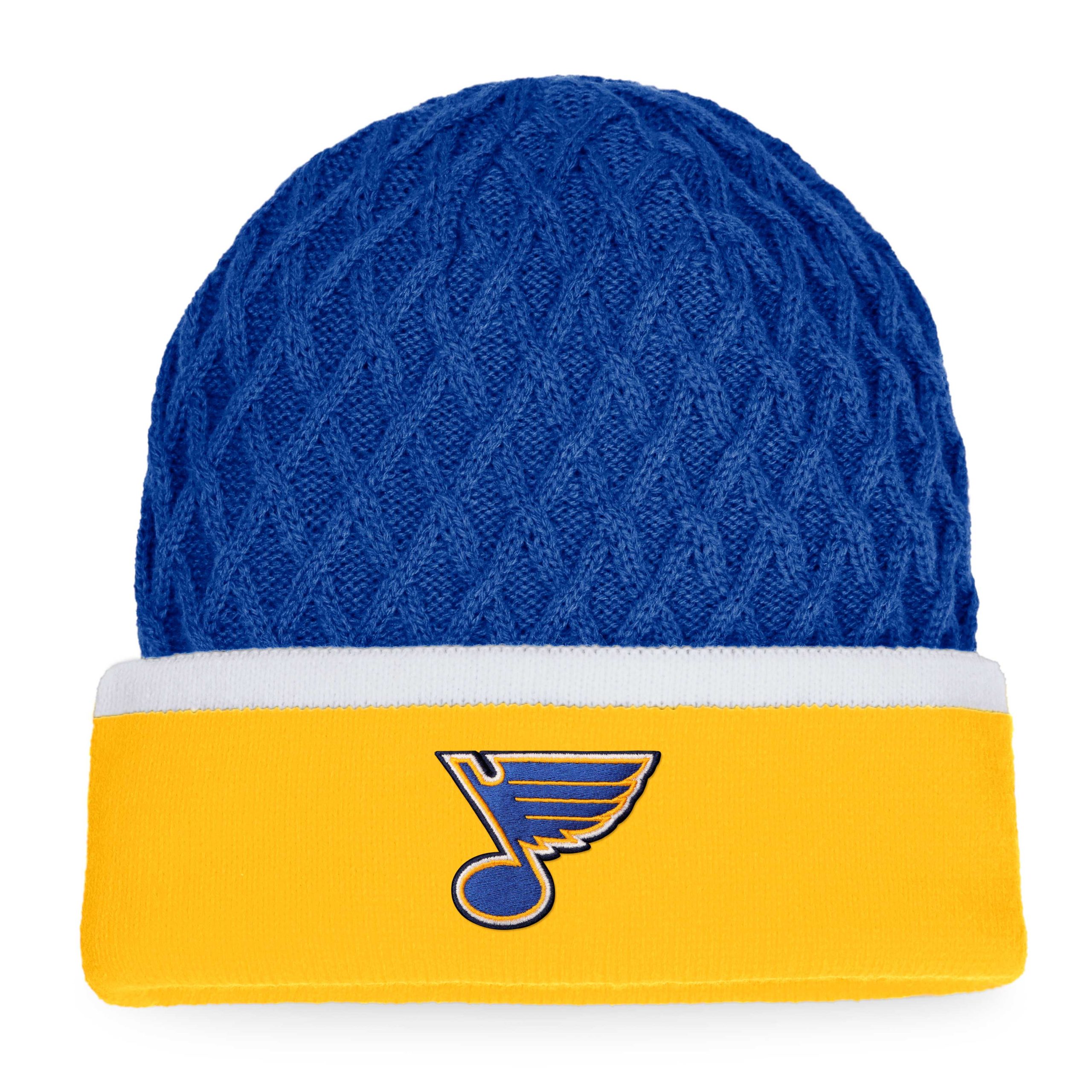 men8217s fanatics goldblue st. louis blues iconic striped cuffed knit hat – Toronto Maple Leafs Jerseys and Headwear Collection