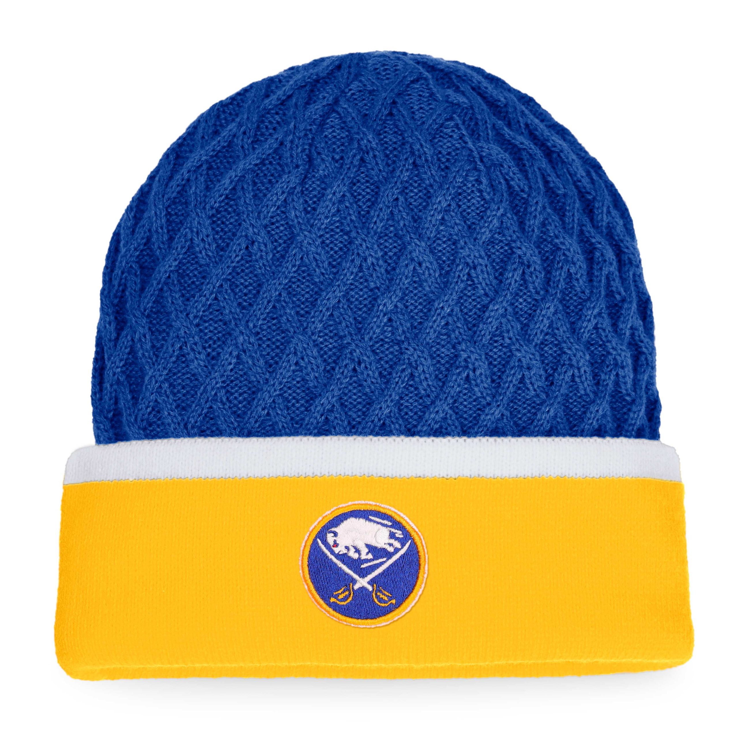 men8217s fanatics goldroyal buffalo sabres iconic striped cuffed knit hat – Toronto Maple Leafs Jerseys and Headwear Collection
