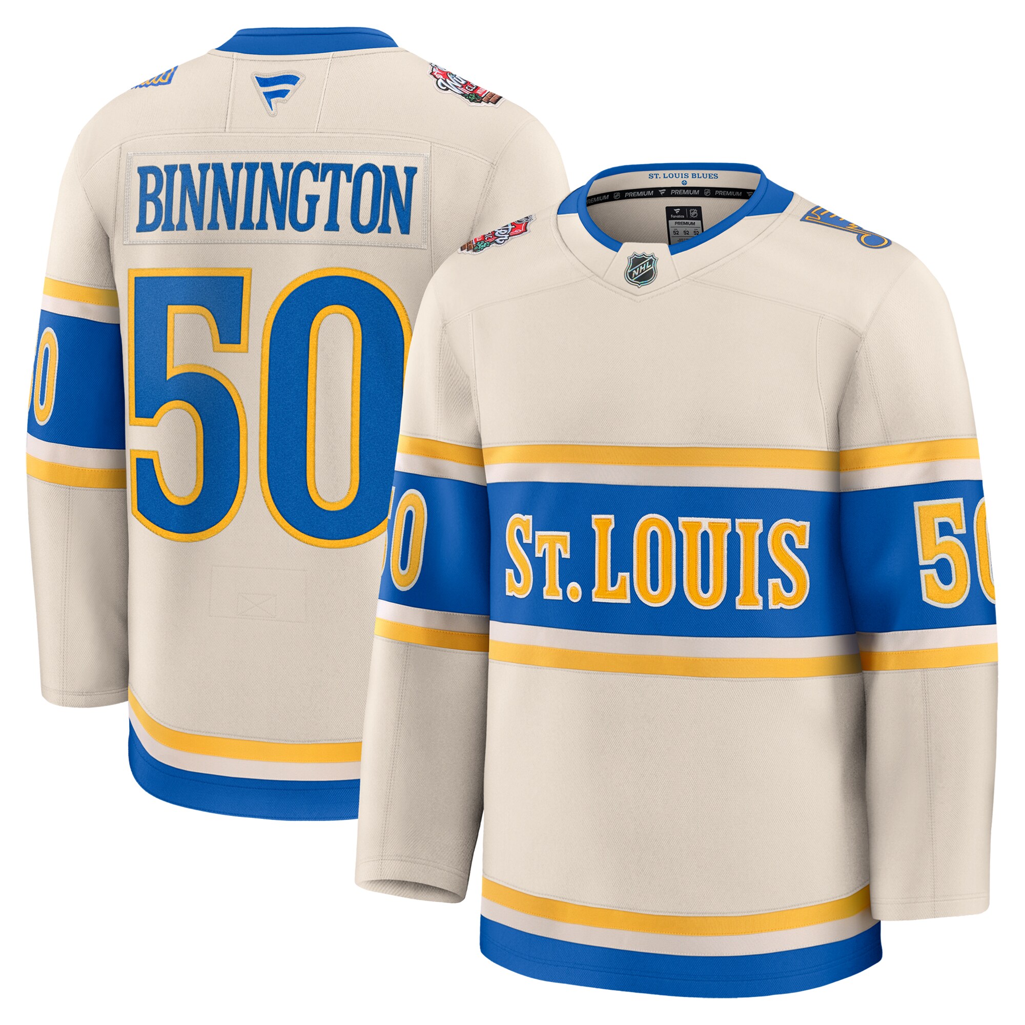 men8217s fanatics jordan binnington cream st. louis blues 2025 nhl winter classic premium player jersey – Toronto Maple Leafs Jerseys and Headwear Collection