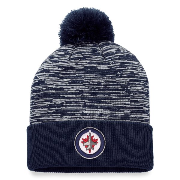men8217s fanatics navy winnipeg jets defender cuffed knit hat with pom – Toronto Maple Leafs Jerseys and Headwear Collection