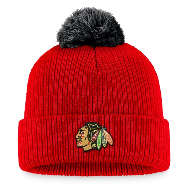 men8217s fanatics red chicago blackhawks team cuffed knit hat with pom – Toronto Maple Leafs Jerseys and Headwear Collection