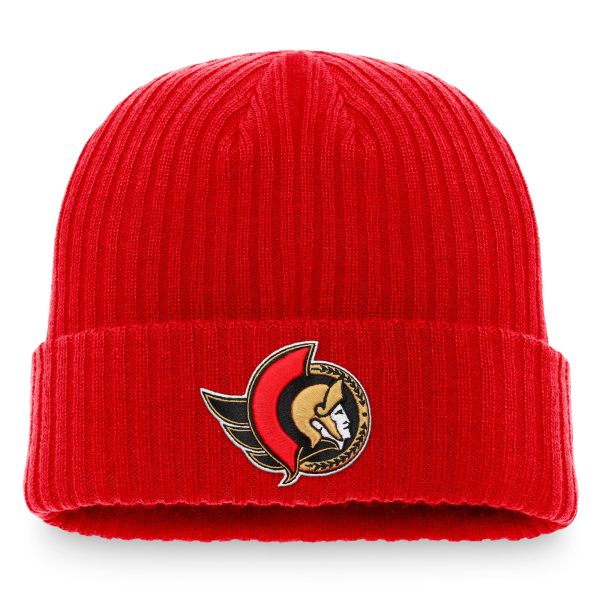 men8217s fanatics red ottawa senators core primary logo cuffed knit hat – Toronto Maple Leafs Jerseys and Headwear Collection