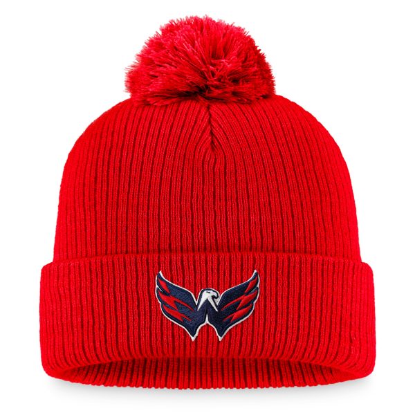 men8217s fanatics red washington capitals core primary logo cuffed knit hat with pom – Toronto Maple Leafs Jerseys and Headwear Collection