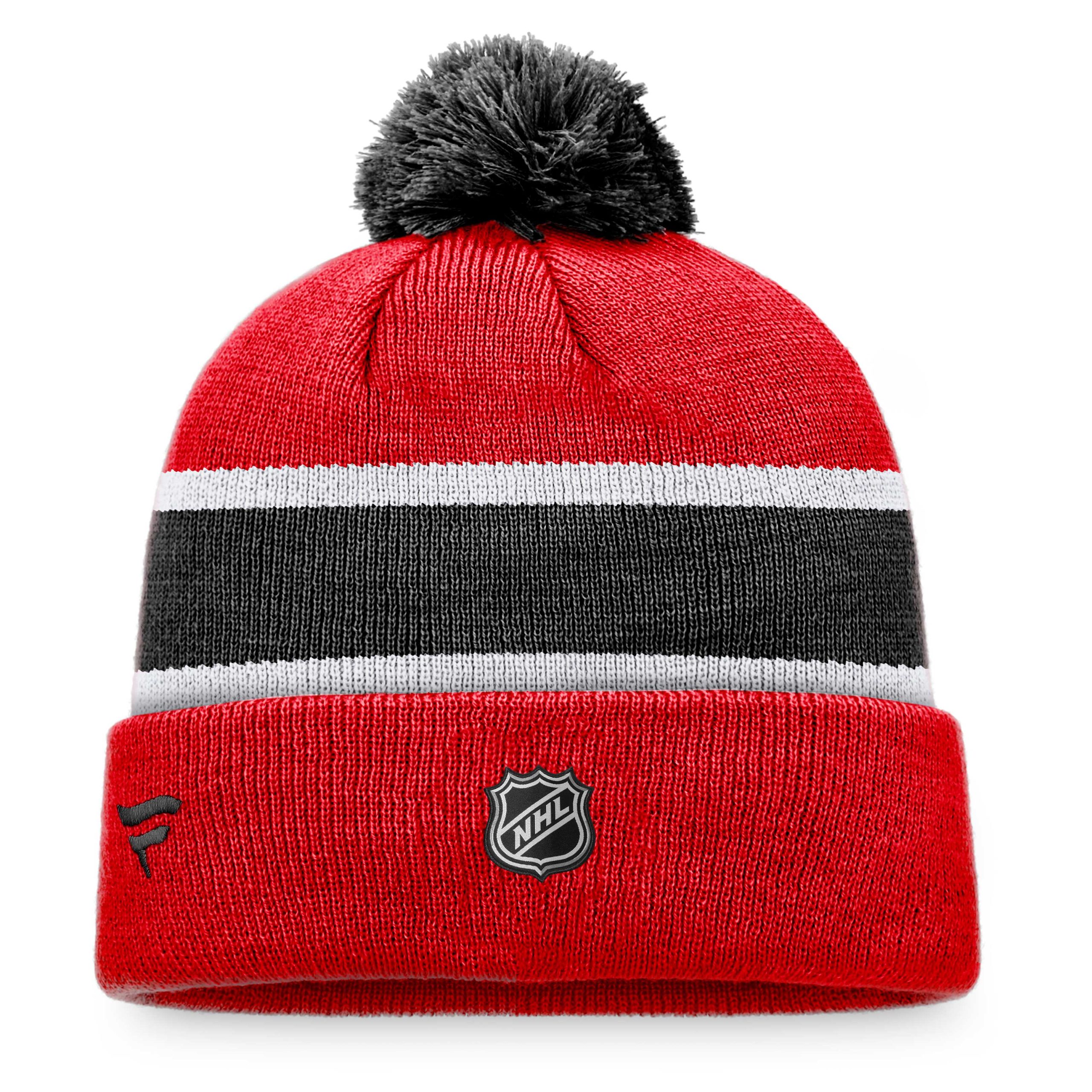 men8217s fanatics redblack chicago blackhawks breakaway cuffed knit hat with pom – Toronto Maple Leafs Jerseys and Headwear Collection