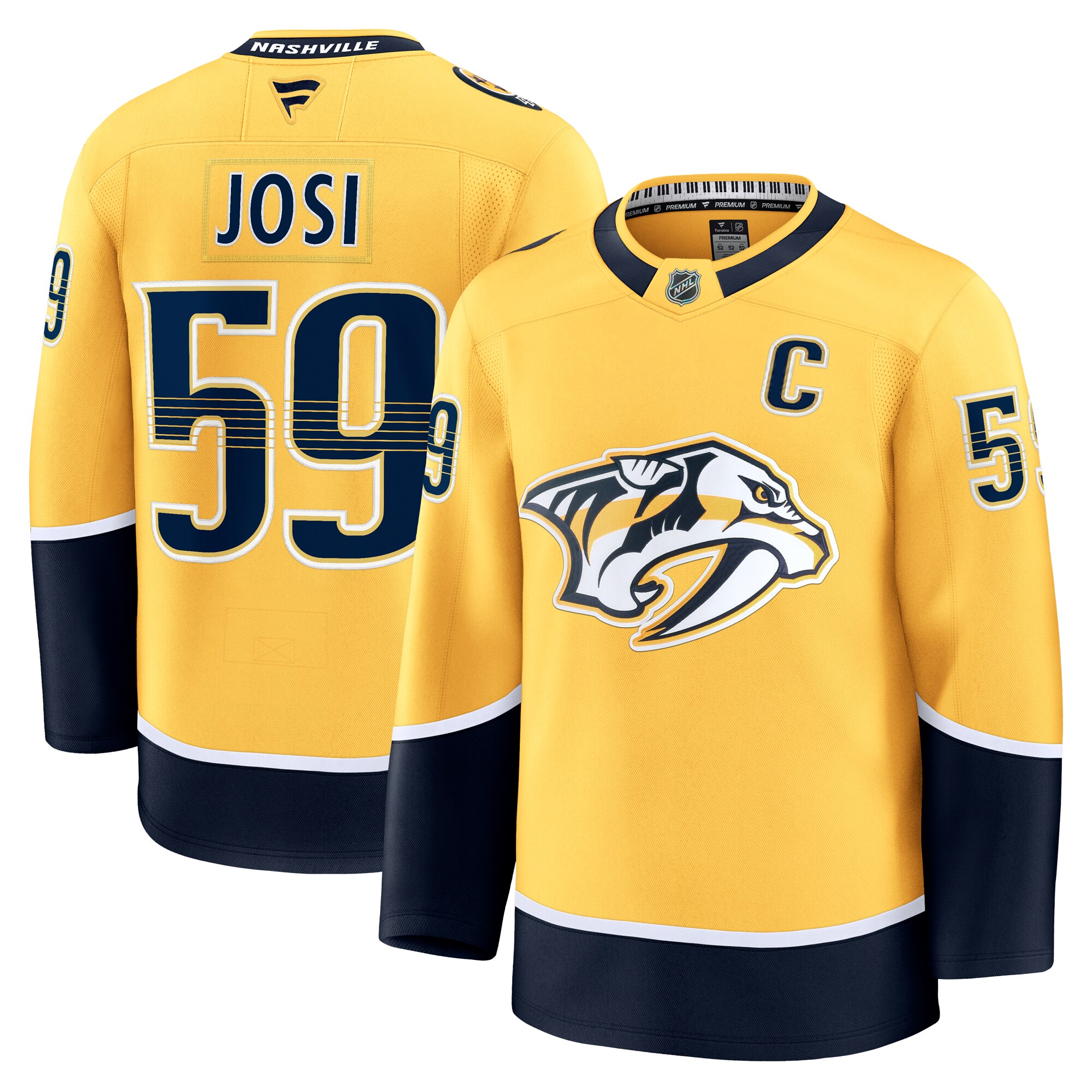 men8217s fanatics roman josi yellow nashville predators home premium jersey – Toronto Maple Leafs Jerseys and Headwear Collection