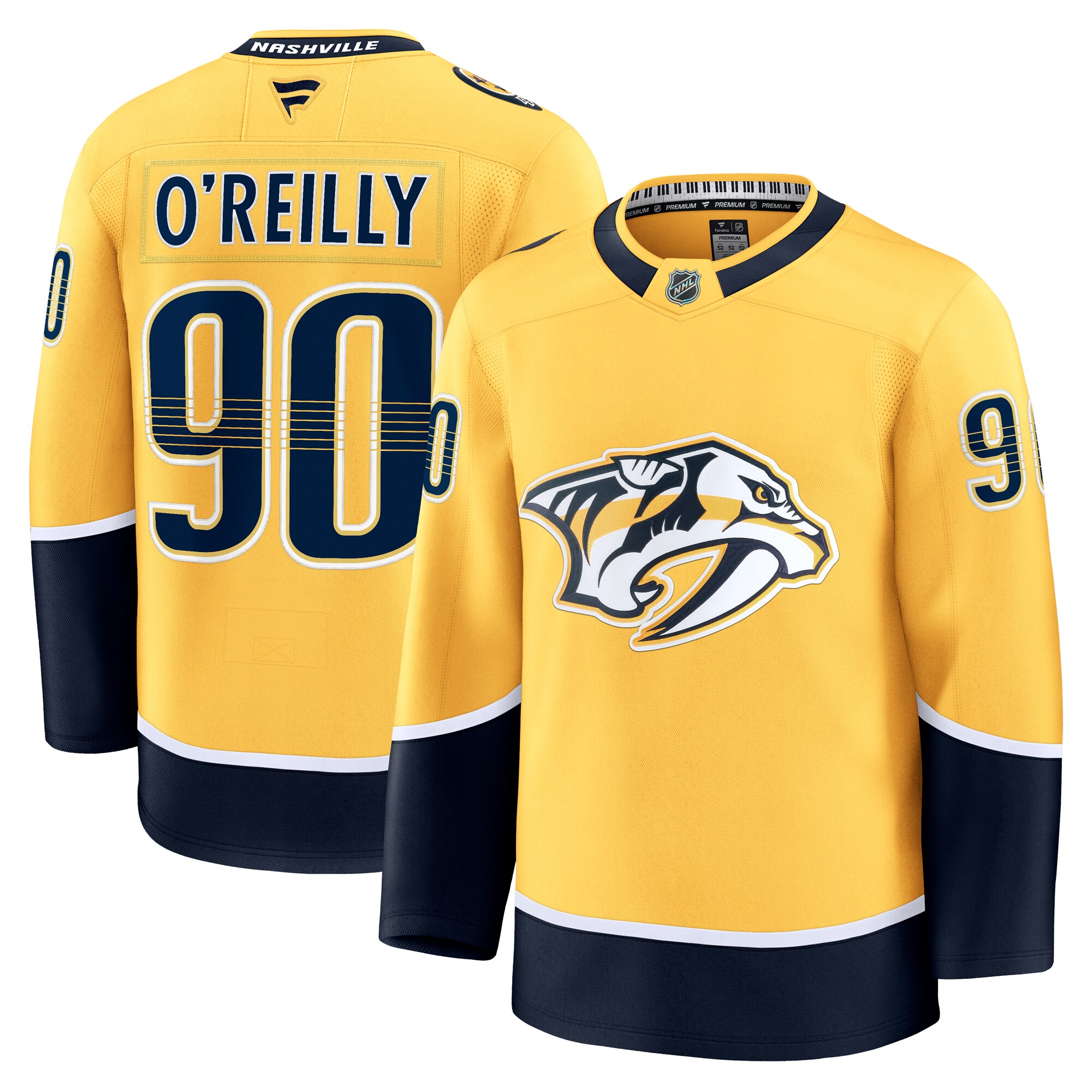 men8217s fanatics ryan o8217reilly yellow nashville predators home premium jersey – Toronto Maple Leafs Jerseys and Headwear Collection