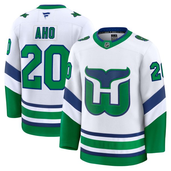 men8217s fanatics sebastian aho white carolina hurricanes throwback premium jersey – Toronto Maple Leafs Jerseys and Headwear Collection
