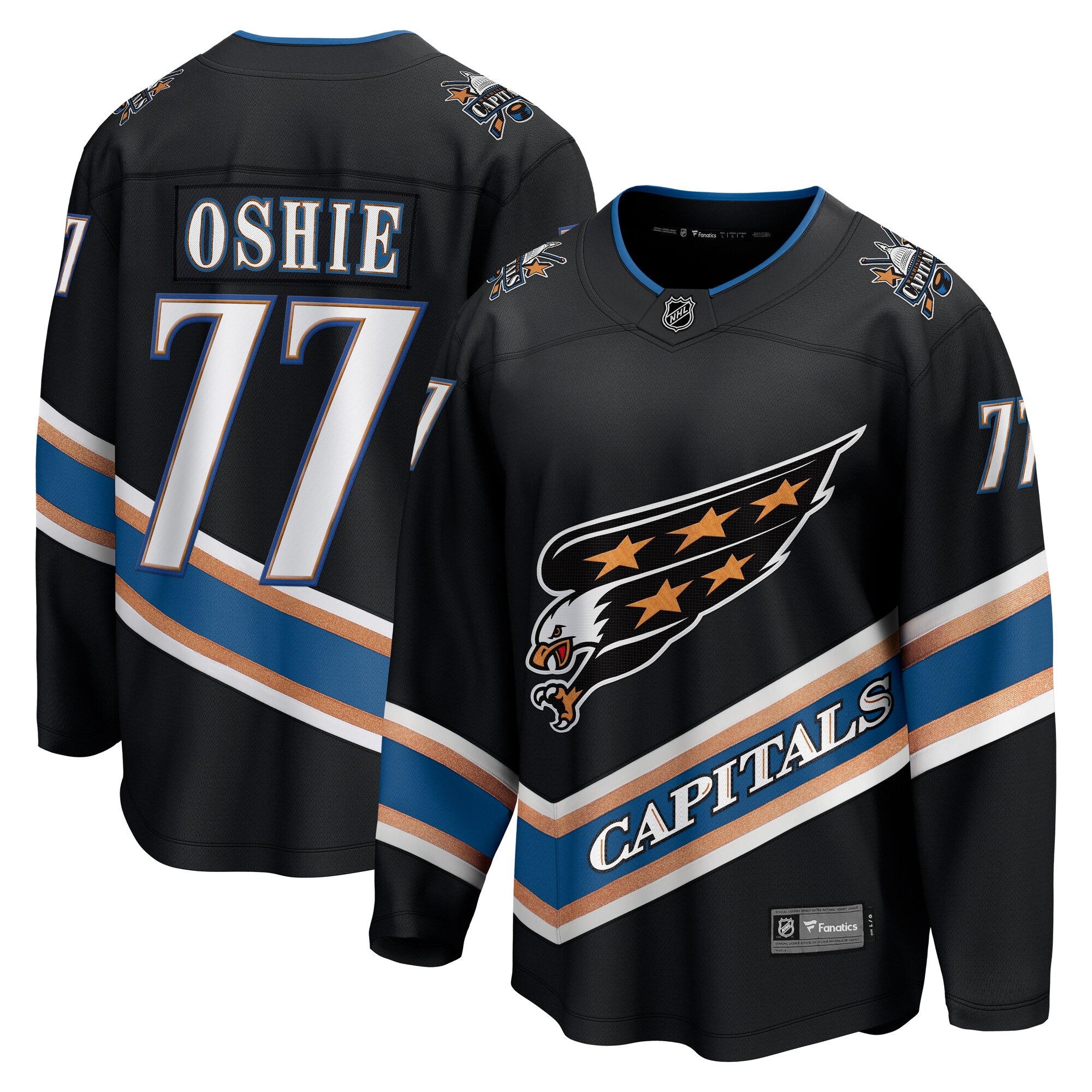 men8217s fanatics tj oshie black washington capitals alternate 50th anniversary premier breakaway player jersey – Toronto Maple Leafs Jerseys and Headwear Collection