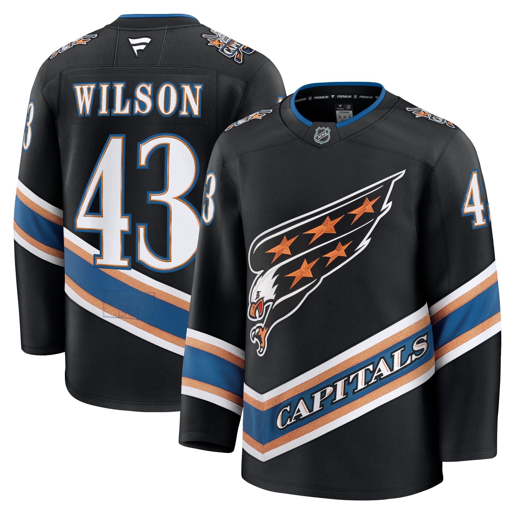 men8217s fanatics tom wilson black washington capitals alternate 50th anniversary premium jersey – Toronto Maple Leafs Jerseys and Headwear Collection